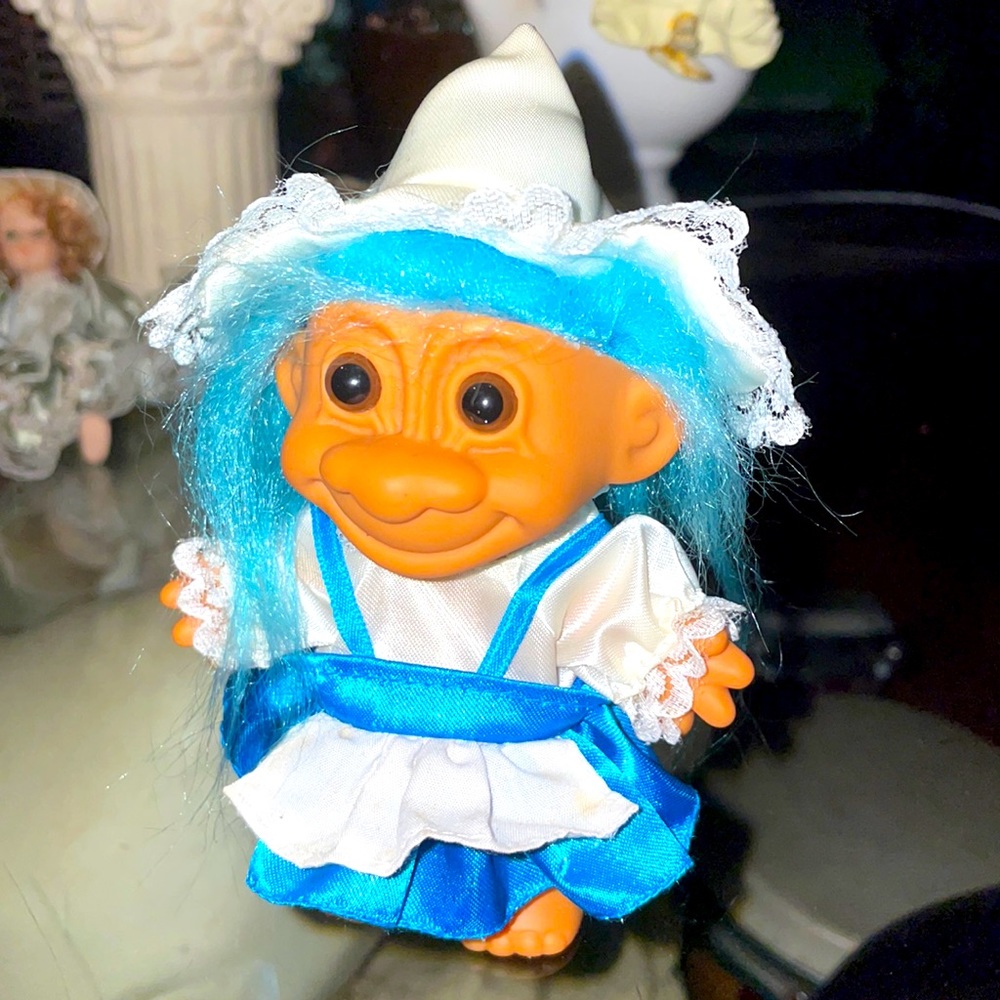 Troll Doll with blue hair